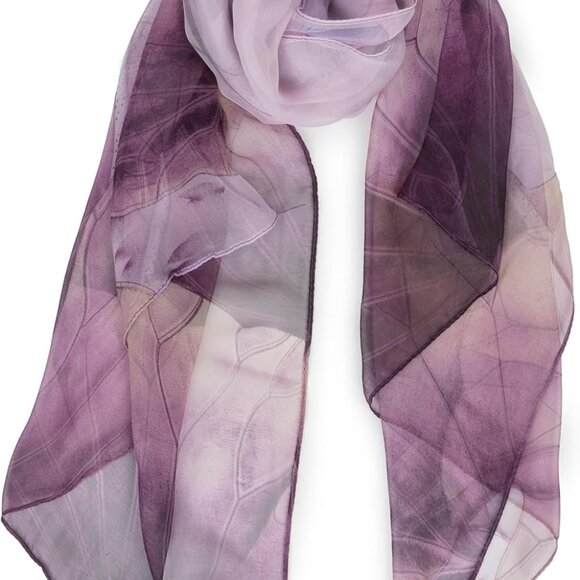 Floral-Print-Scarf for Womens - Classic-Chiffon-Wrap-Shawl Long Lightweight Suns - Picture 6 of 7